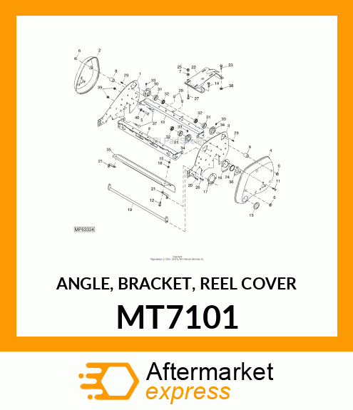 ANGLE, BRACKET, REEL COVER MT7101