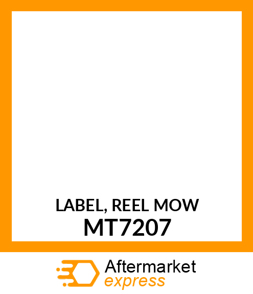 LABEL, REEL MOW MT7207