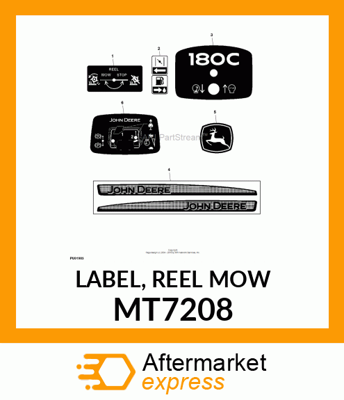 LABEL, REEL MOW MT7208