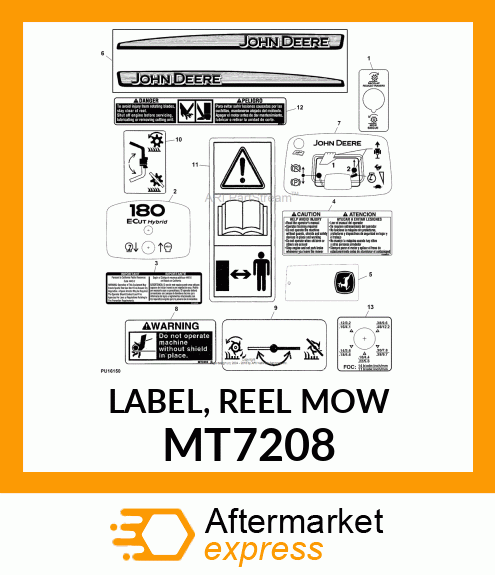 LABEL, REEL MOW MT7208