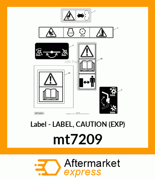 LABEL, CAUTION (EXP) mt7209