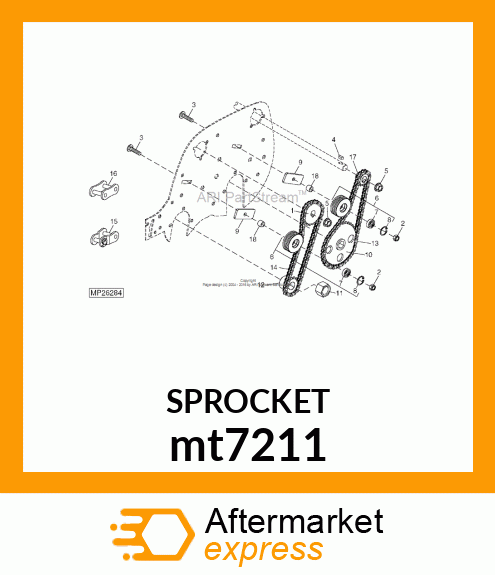 CHAIN SPROCKET 20T mt7211