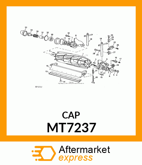 CAP (REEL BEARING HOUSING) MT7237