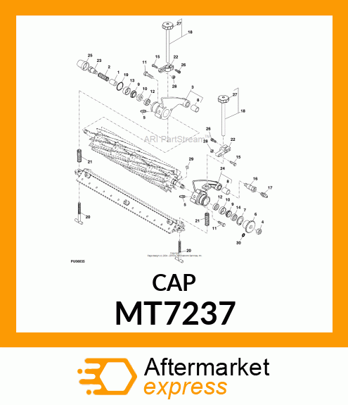 CAP (REEL BEARING HOUSING) MT7237