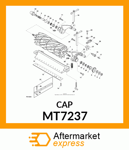 CAP (REEL BEARING HOUSING) MT7237