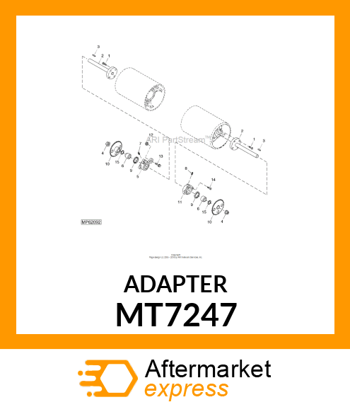 NUT (DRIVE SPINDLE) MT7247