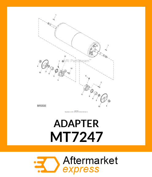NUT (DRIVE SPINDLE) MT7247