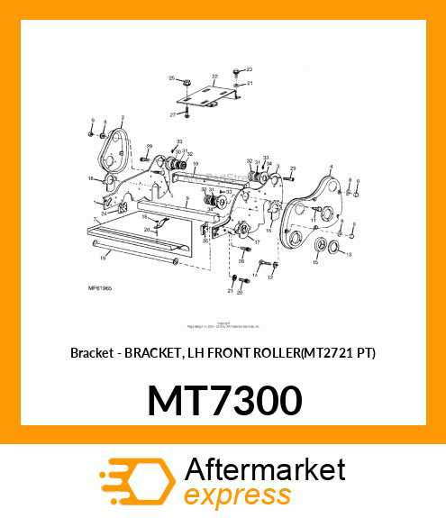 Bracket - BRACKET, LH FRONT ROLLER(MT2721 PT) MT7300