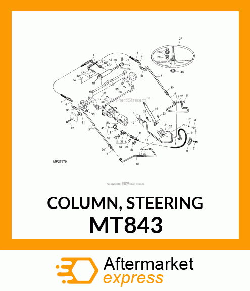 COLUMN, STEERING MT843
