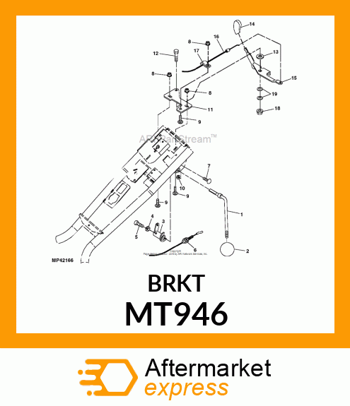 LEVER, THROTTLE MT946