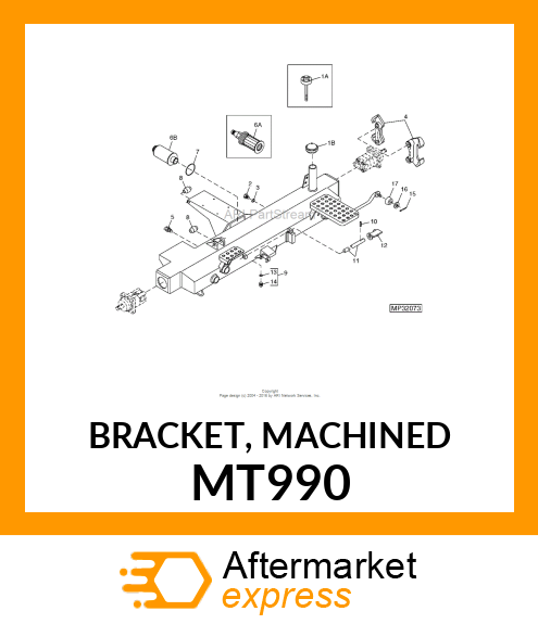 BRACKET, MACHINED MT990