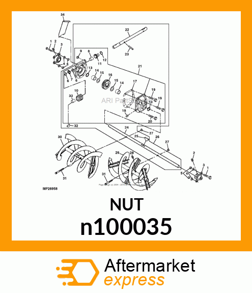 STUD,RECEIVER n100035