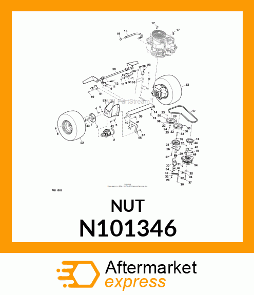 LOCK NUT, NUT STOP 7/16 N101346