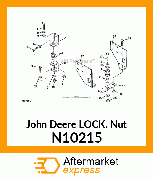 LOCK NUT, 3/8 N10215