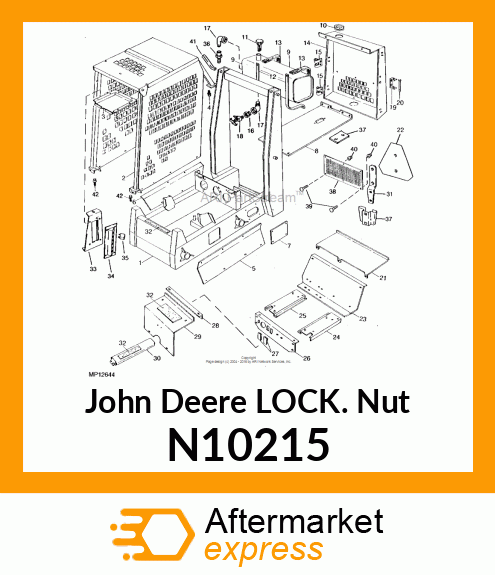 LOCK NUT, 3/8 N10215