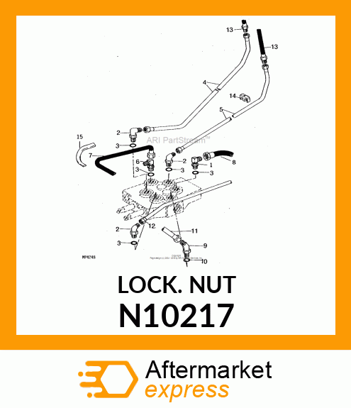 LOCK NUT, 1/4 N10217