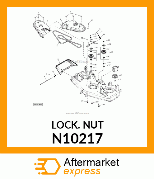 LOCK NUT, 1/4 N10217