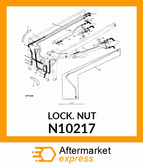 LOCK NUT, 1/4 N10217