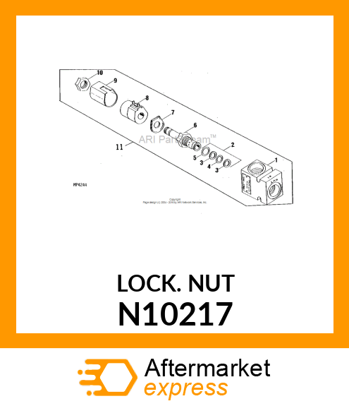 LOCK NUT, 1/4 N10217