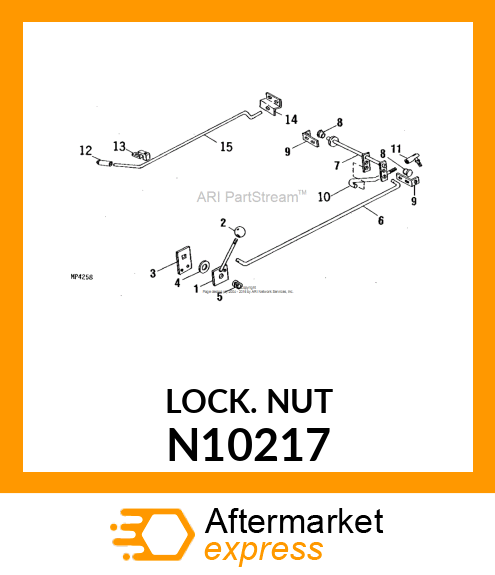 LOCK NUT, 1/4 N10217