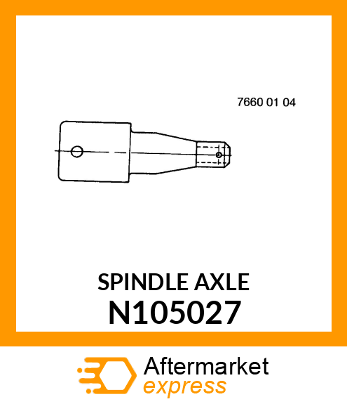 SPINDLE AXLE N105027