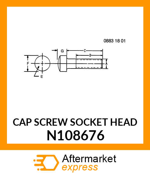 CAP SCREW SOCKET HEAD N108676
