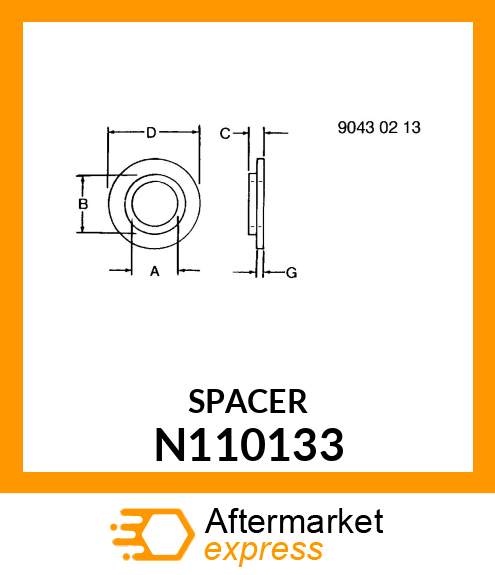 SPACER CLUTCH SPRING N110133