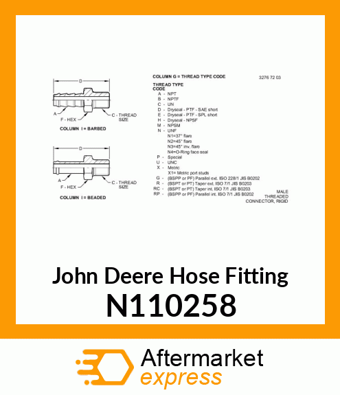 Hose Fitting N110258