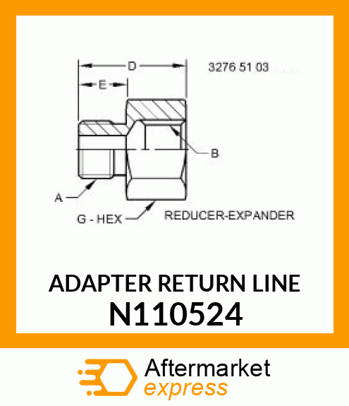 ADAPTER RETURN LINE N110524