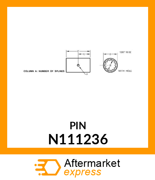 Splined Coupling N111236