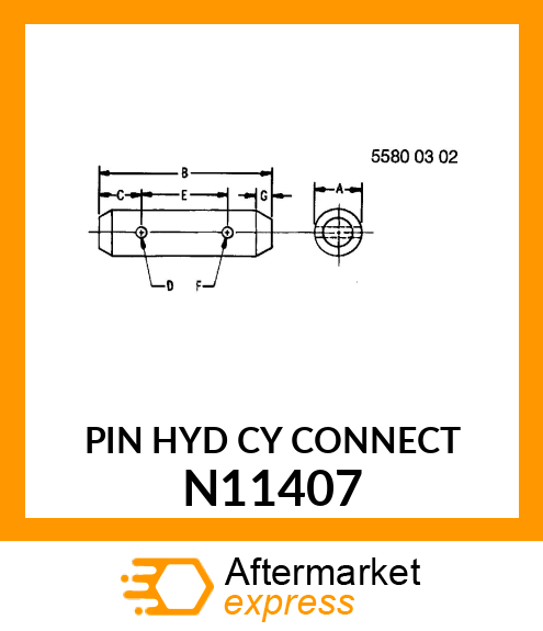 PIN HYD CY CONNECT N11407
