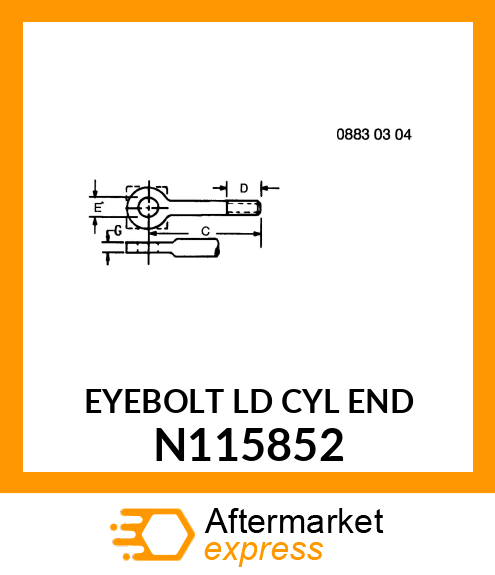 EYEBOLT LD CYL END N115852