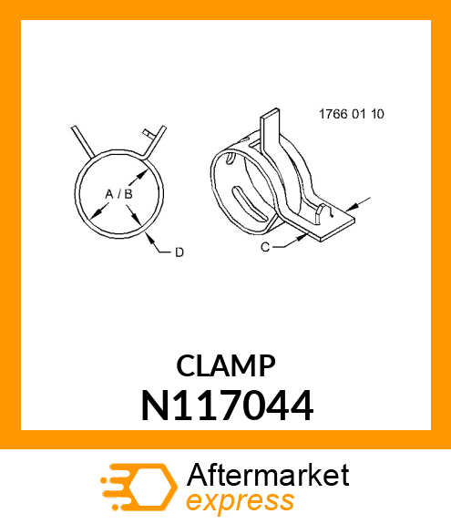 CLAMP TUBING N117044