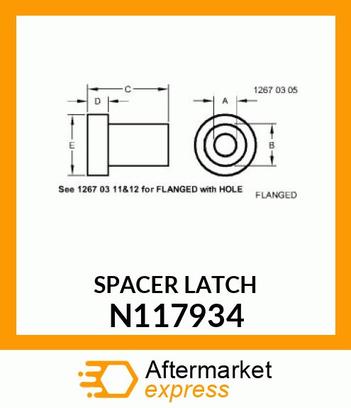 SPACER LATCH N117934