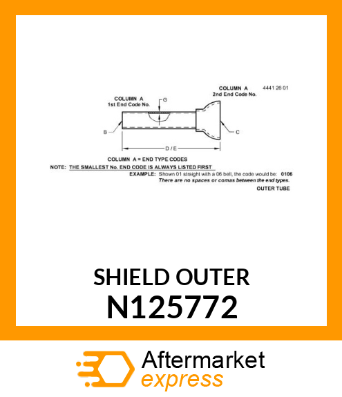 SHIELD OUTER N125772