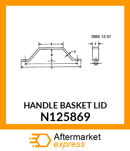 HANDLE BASKET LID N125869