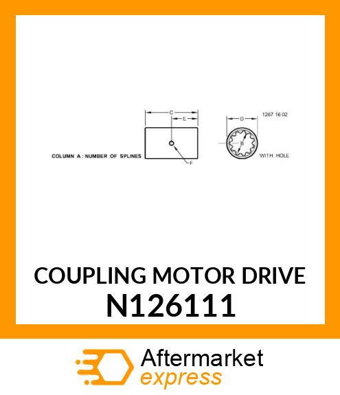 COUPLING MOTOR DRIVE N126111