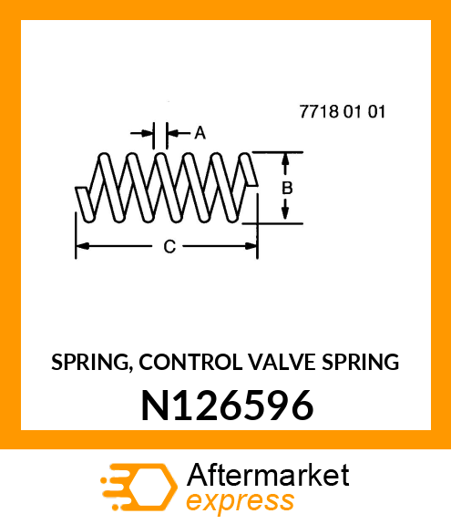 SPRING, CONTROL VALVE SPRING N126596