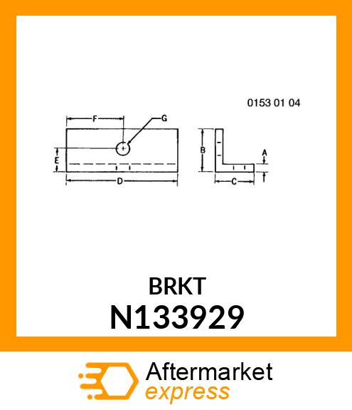 BRACKET NOZZLE N133929