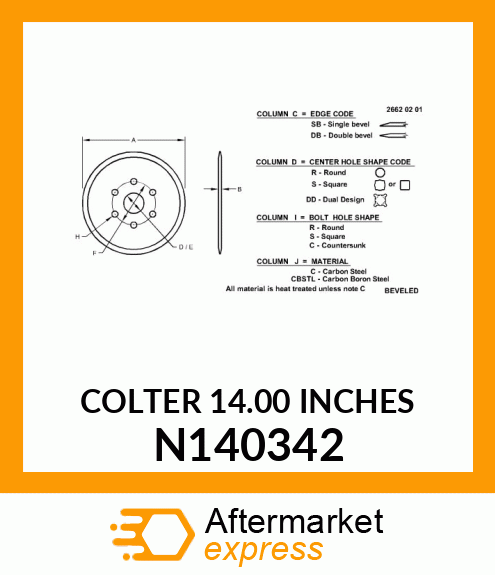 COLTER 14.00 INCHES N140342