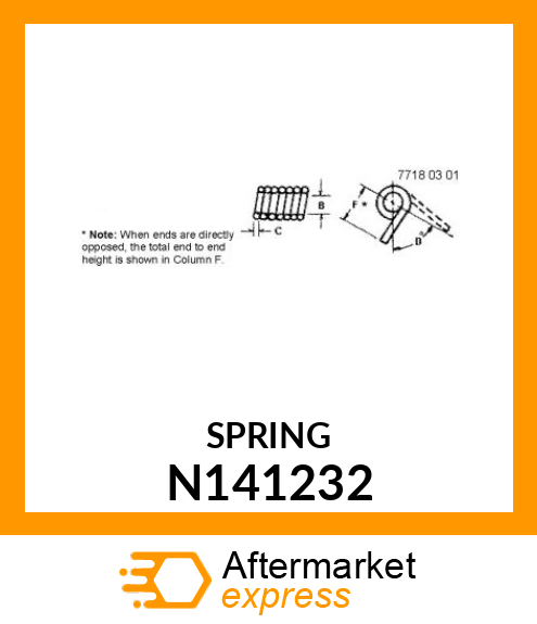 SPRING TORSION RH N141232