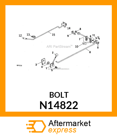 SCREW, FLANGE SERRATED 3/8 N14822