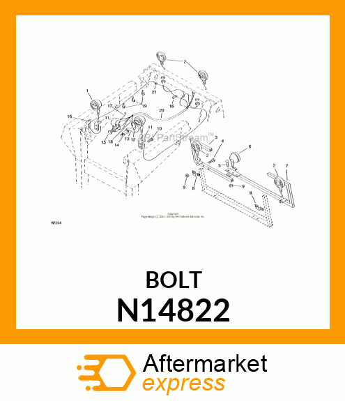 SCREW, FLANGE SERRATED 3/8 N14822