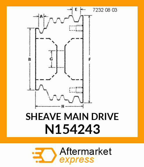 SHEAVE MAIN DRIVE N154243