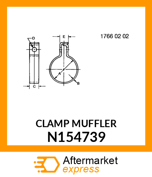 CLAMP MUFFLER N154739