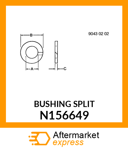 BUSHING SPLIT N156649