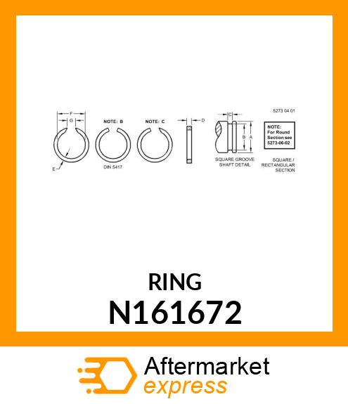 RING SNAP EXTERNAL N161672