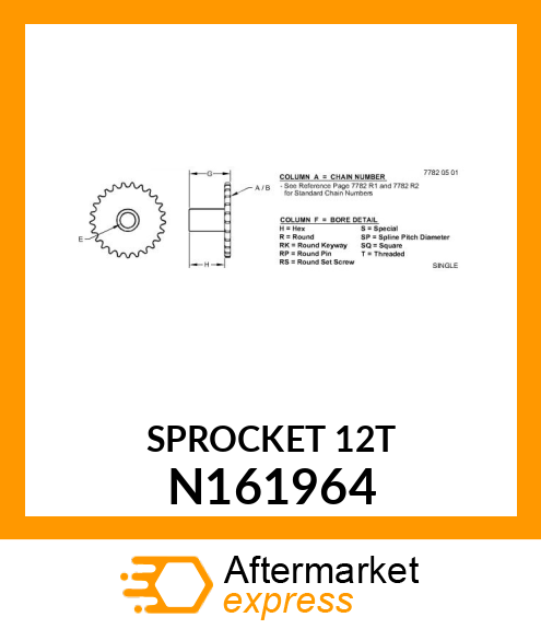 SPROCKET 12T N161964