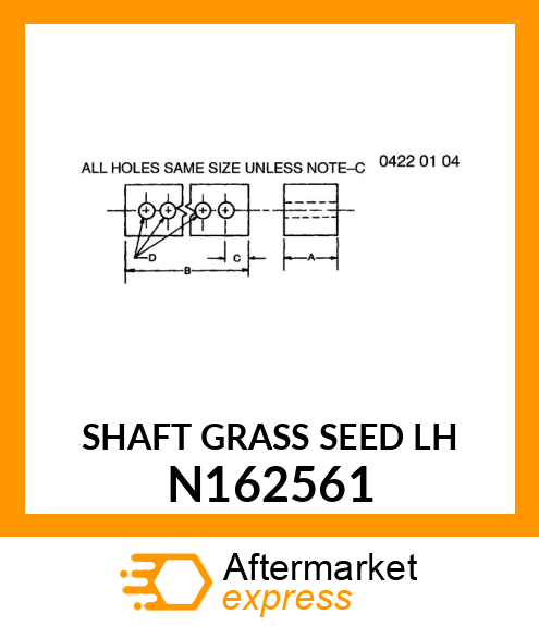 SHAFT GRASS SEED LH N162561