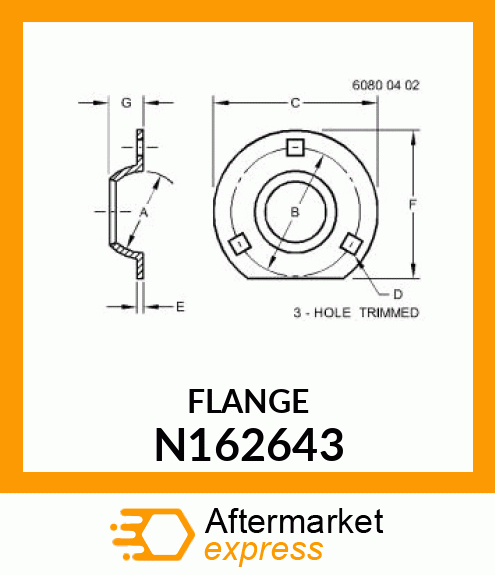 FLANGETTE PLASTIC BRG N162643